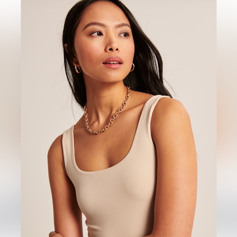 Abercrombie Cotton Seamless Fabric Tank Bodysuit